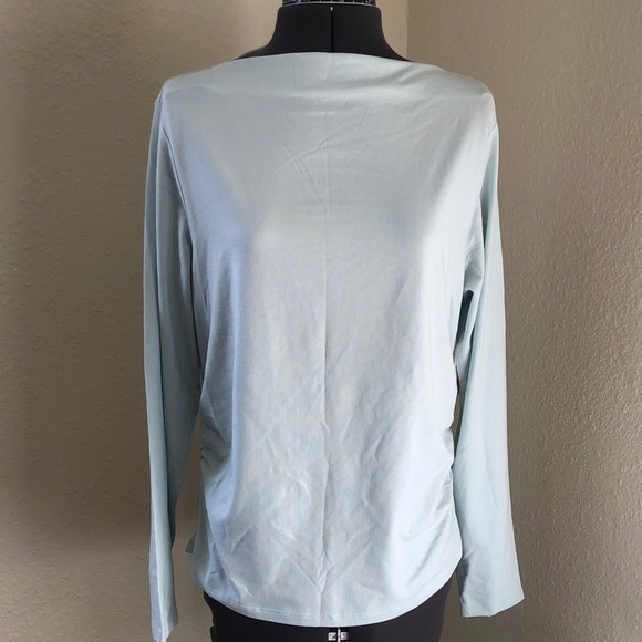 Old Navy Tops - Old Navy Women's Lightweight Long-Sleeve Boatneck Top - Pale Blue